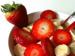 Oatmeal recipe with matcha powder