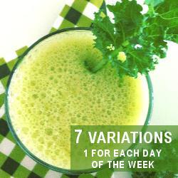 Green Smoothie with Kale and Kiwi