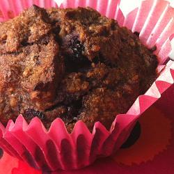 Blueberry Vanilla Muffins with Almond Meal