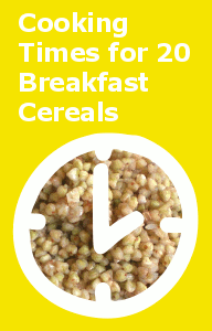 Cooking Times for 30 Cereal Grains